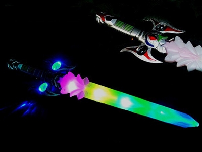 FLASHING SWORD W/MUSIC，COLOURFUL HANDLE，DOUBLE FLASH - HP1072239