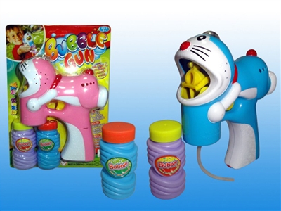 B/O BUBBLE GUN W/MUSIC，2 LED，2 BOTTLE LIQUID - HP1072469