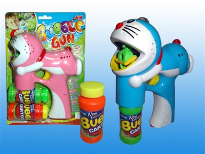 B/O BUBBLE GUN W/MUSIC，4 LED，2 BOTTLE LIQUID - HP1072473