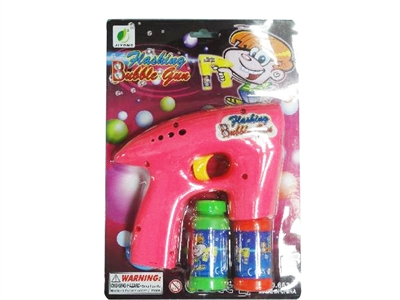 B/O BUBBLE GUN W/BLUE LED，2 BOTTLE LIQUID - HP1072479