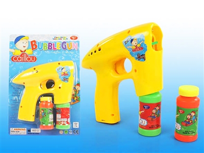 B/O BUBBLE GUN W/BLUE LED，2 BOTTLE LIQUID - HP1072481