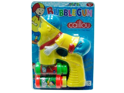 B/O BUBBLE GUN W/MUSIC，BLUE LED，2 BOTTLE LIQUID - HP1072510