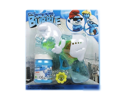 FRICTION TRANSPARENT BUBBLE GUN W/LIGHT - HP1072524