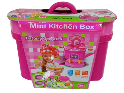 卡通桶变形餐具台带灯光音乐 - HP1072581