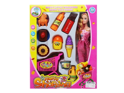 餐具带实身芭比娃娃 - HP1073046
