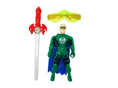 GREEN MAN W/SWORD & GLASSES & LIGHT INCLUDED BATTERY - HP1075207