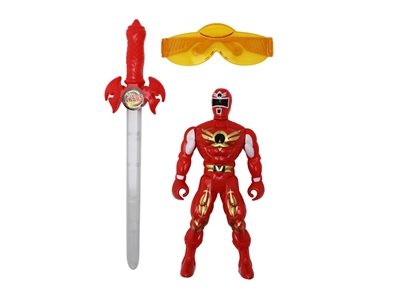 WARRIORS SET W/SWORD & GLASSES & LIGHT INCLUDED BATTERY - HP1075211