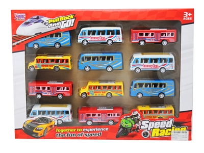 实色回力巴士车 12PCS - HP1075435
