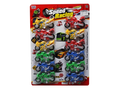 实色回力摩托车 12PCS - HP1075440
