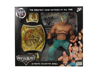 WRESTLER SET W/GOLD BELT & LIGHT & SOUND (INCLUDED BUTTONCELL) - HP1075846