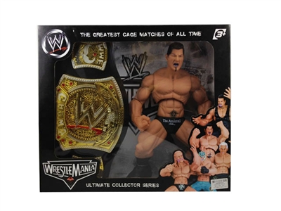WRESTLER SET W/GOLD BELT & LIGHT & SOUND (INCLUDED BUTTONCELL) - HP1075847
