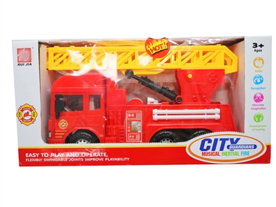 FRICTION FIRE TRUCK CAR W/LIGHT & MUSIC - HP1076039