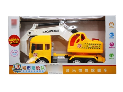 FRICTION AERIAL LADDER TRUCK CAR W/LIGHT & MUSIC - HP1076040