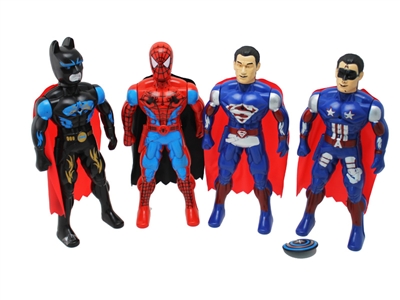 SPIDER-MAN SUPERMAN BATMAN CAPTAIN AMERICA W/LIGHT 4ASST - HP1076248