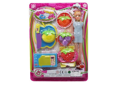 KITCHEN SET W/BLOW MOLD DOLL - HP1076267