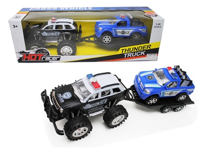 FRICTION TOW TRUCK W/ POLICE CAR - HP1076465