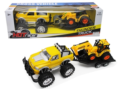 FRICTION TRUCK W/CONSTRUCTION CAR - HP1076468