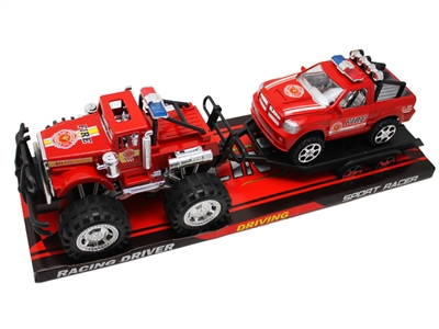 FRICTION TOW TRUCK W/ POLICE CAR - HP1076473