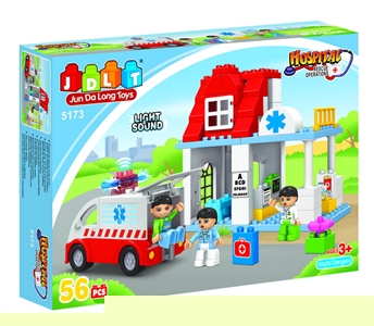 BUILDING BLOCKS W/LIGHT & MUSIC 56PCS - HP1076991