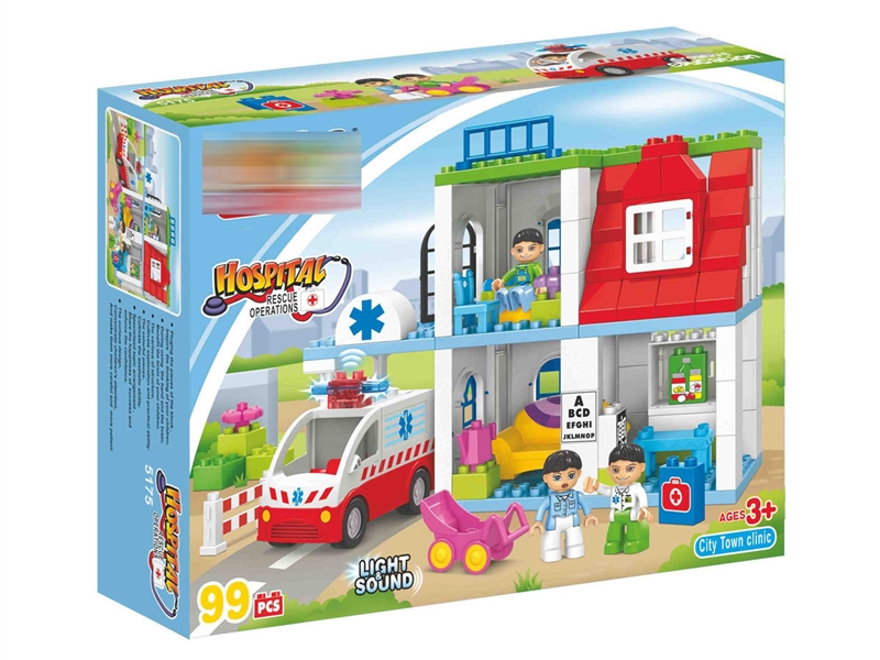 BUILDING BLOCKS W/LIGHT & MUSIC 99PCS - HP1076992