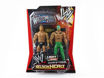 WRESTLER W/LIGHT & SOUND,INCLUDE BUTTON CELL,3ASST - HP1077088