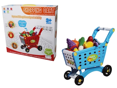 SHOPPING CAR W/FOOD RED/BLUE - HP1077207