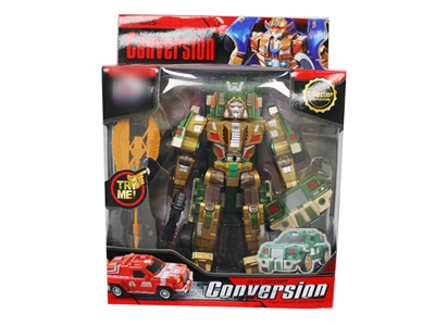 TRANSFORMATIVE CAR W/LIGHT & MUSIC ARMY GREEN/SAND COLOR - HP1077537