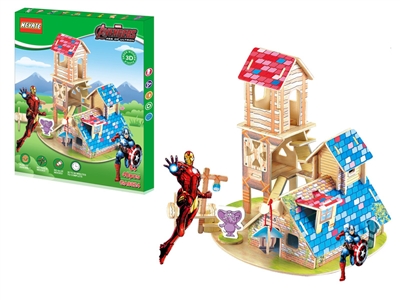 40PCS 3D WOODEN PUZZLE - HP1077617