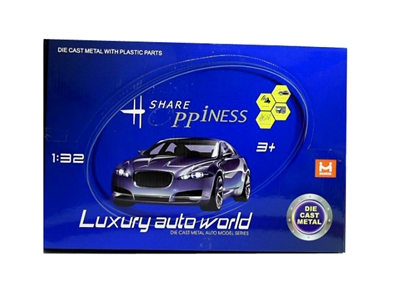 1:32合金回力跑车带灯光音乐（12pcs） - HP1078192
