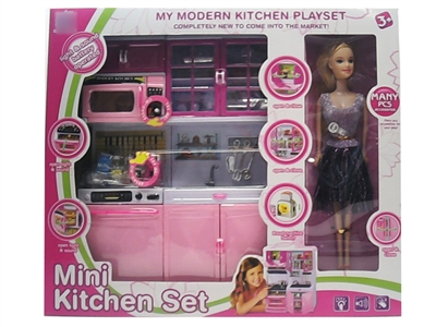 KITCHEN SET W/LIGHT & MUSIC AND 3*AG13 - HP1078204