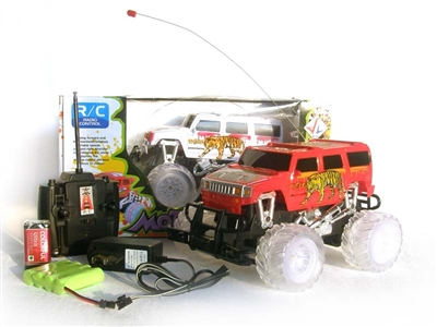 4 FUNCTION RC CAR W/ LIGHT INCLUDED BATTERY（WHITE,RED) - HP1078399
