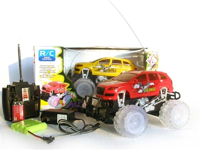 4 FUNCTION RC CAR W/ LIGHT INCLUDED BATTERY(YELLOW,RED) - HP1078405