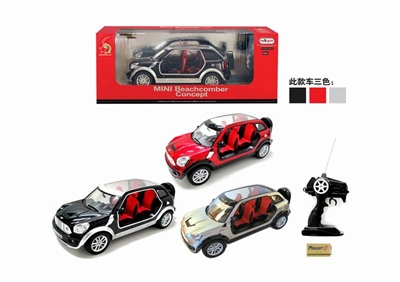 1：12四通遥控车，授权车模-沙滩MINI,红，银，黑 - HP1078598