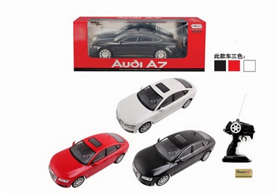 1：12四通遥控车，授权车模-奥迪A7,红，白，黑 - HP1078601
