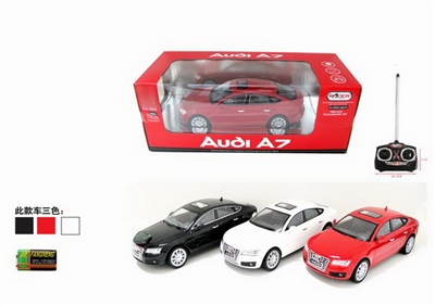 1：16四通遥控车，授权车模-奥迪A7,红，白，黑 - HP1078604