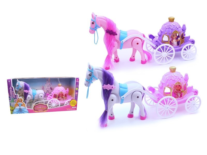 B/O CARRIAGE W/3 SOLID BODY DOLL - HP1080673