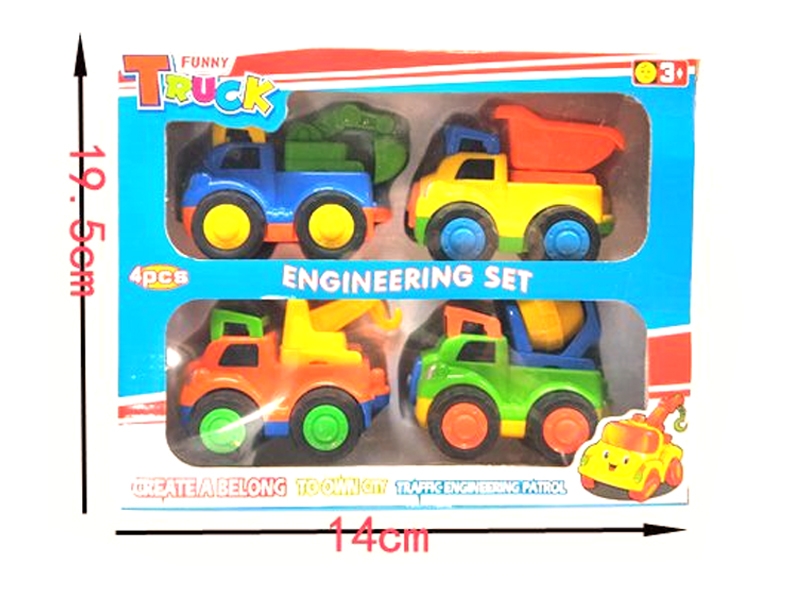 FRICTION CONSTRUCTION CAR 4 ASST., 4 COLORS - HP1081502