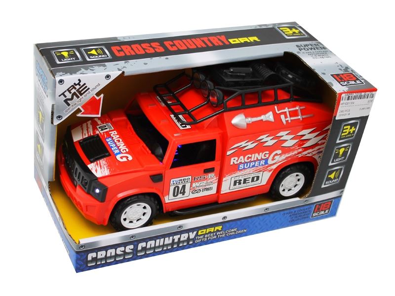 FRICTION CAR W/LIGHT & MUSIC INCLUDED BATTERY - HP1081764