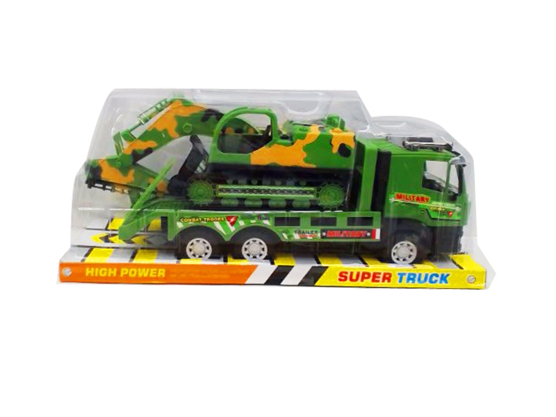 FRICTION MILITARY CAR W/TANK - HP1082189