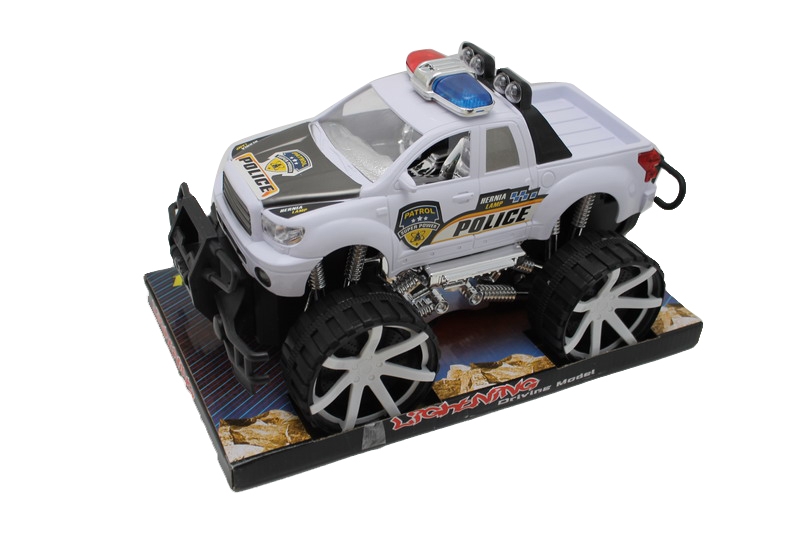 FRICTION CAR W/LIGHT WHITE/BLACK - HP1082378