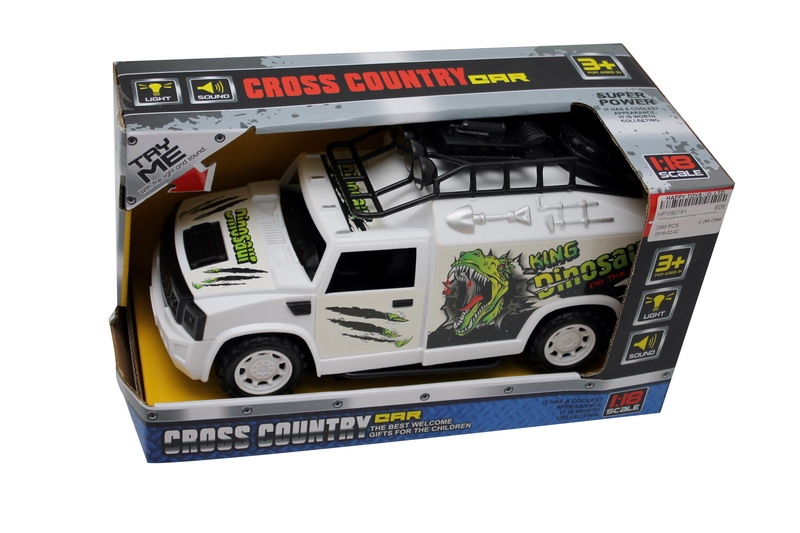 FRICTION CAR W/LIGHT & MUSIC,RED/BLACK INCLUDED BATTERY  - HP1082781