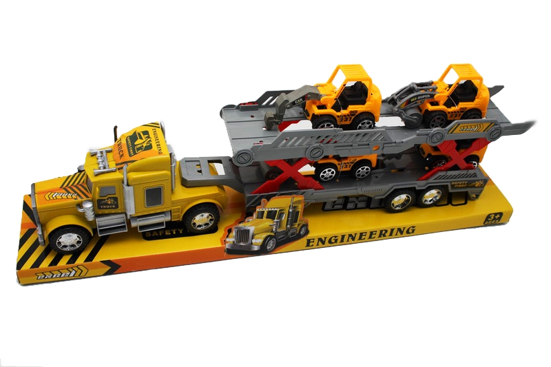 FRICTION TRUCK W/CONSTRUCTION CAR  - HP1082822