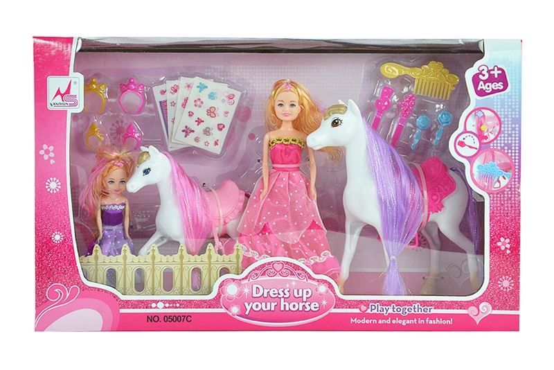 DOLL & HORSE W/ACCESSORY - HP1082911