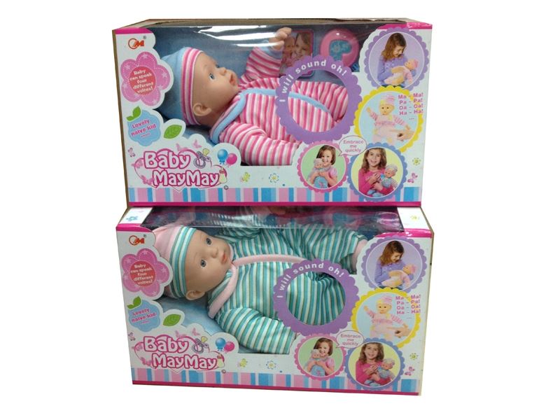 36CM COTTON BODY DOLL W/4IC 2COLOR - HP1083161