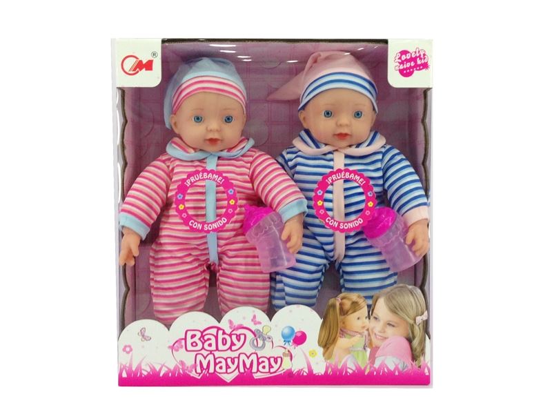 36CM COTTON BODY DOLL W/4 SOUNDS IC ,2PCS - HP1083178