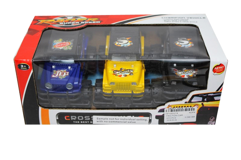 FRICTION CAR RED/BLACK/YELLOW/BLUE - HP1083274