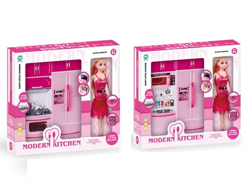 KITCHEN SET W/LIGHT & MUSIC INCLUDE 3*AG13 - HP1083697
