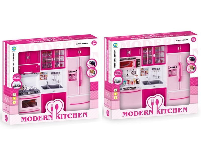 KITCHEN SET W/LIGHT & MUSIC INCLUDE 3*AG13 - HP1083698