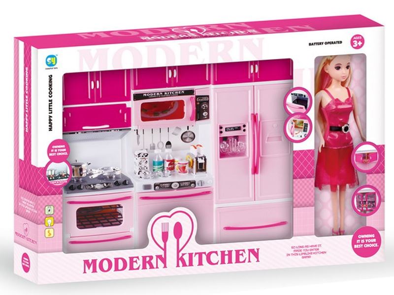KITCHEN SET W/LIGHT & MUSIC INCLUDE 3*AG13 - HP1083700