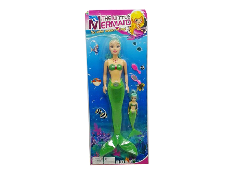 MERMAID SOLID BODY DOLL W/LIGHT & MUSIC 2PCS - HP1083718